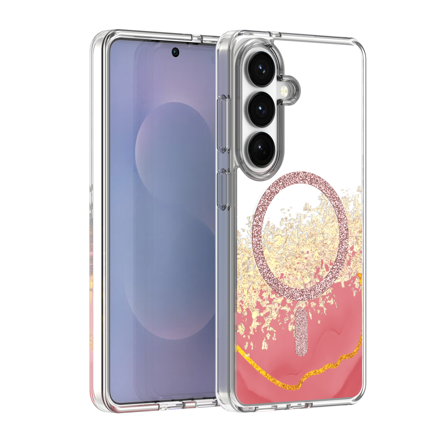 Epoxy Mag maciņš Samsung Galaxy S24 / S25 rozā