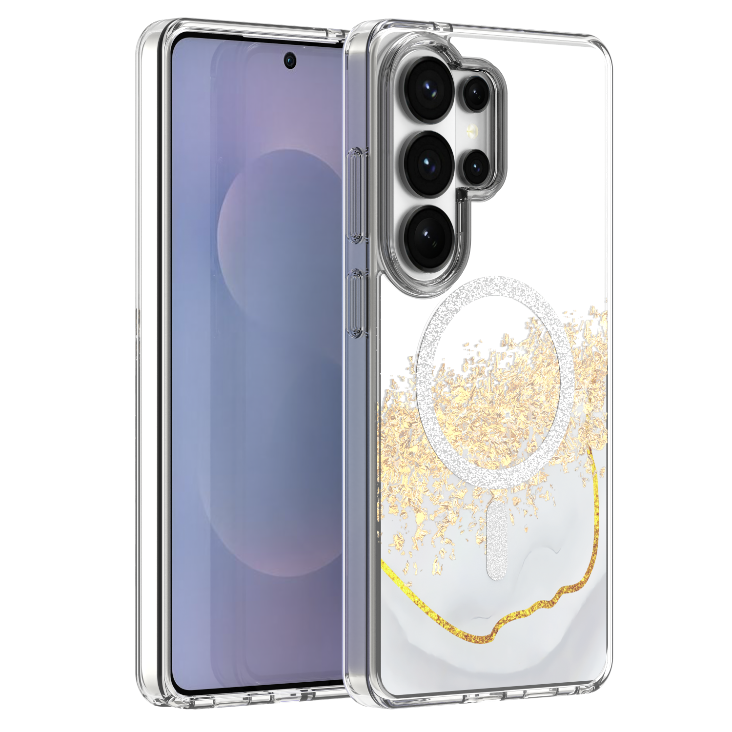 Epoxy Mag maciņš Samsung Galaxy S25 Ultra balts