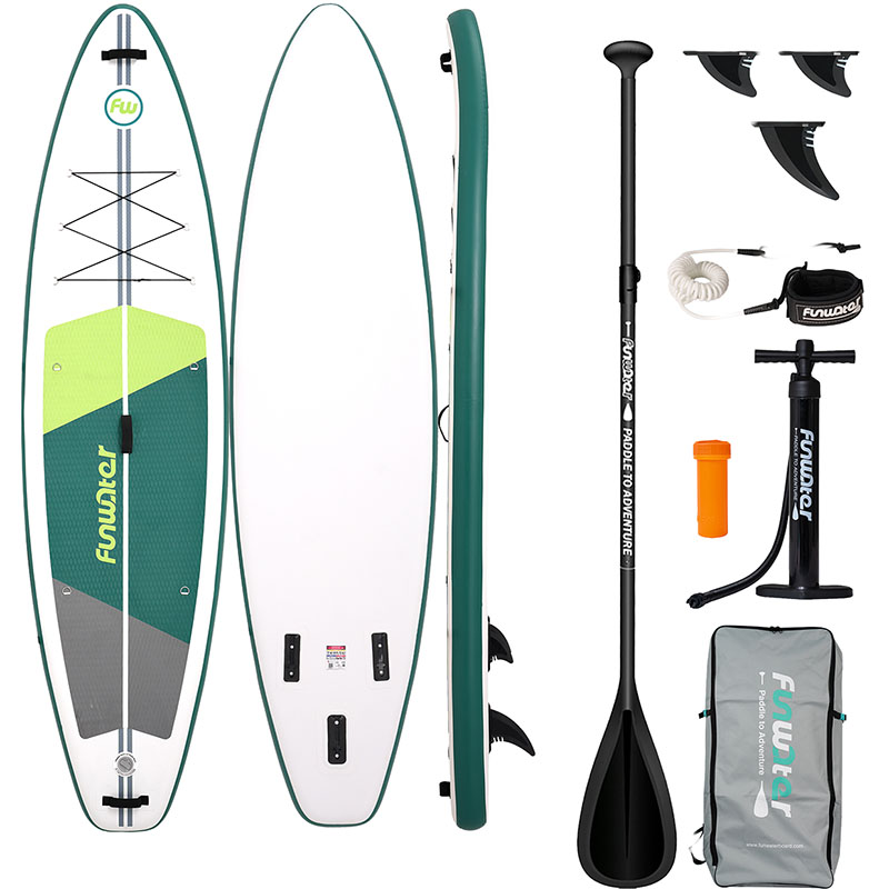 FunWater SUP dēlis SUPFW69A 3,35m (zaļi balts)