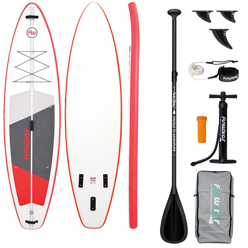 FunWater SUP dēlis SUPFW69C 3,35m (sarkani balts)