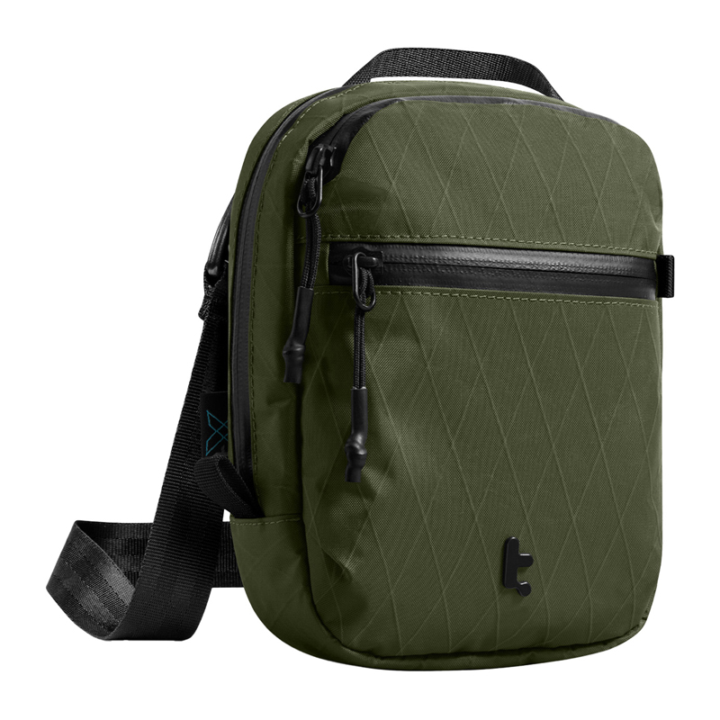 TOMTOC Aviator-T37 ceļojumu soma ar plecu siksnu X-Pac 1.3L (zaļa)