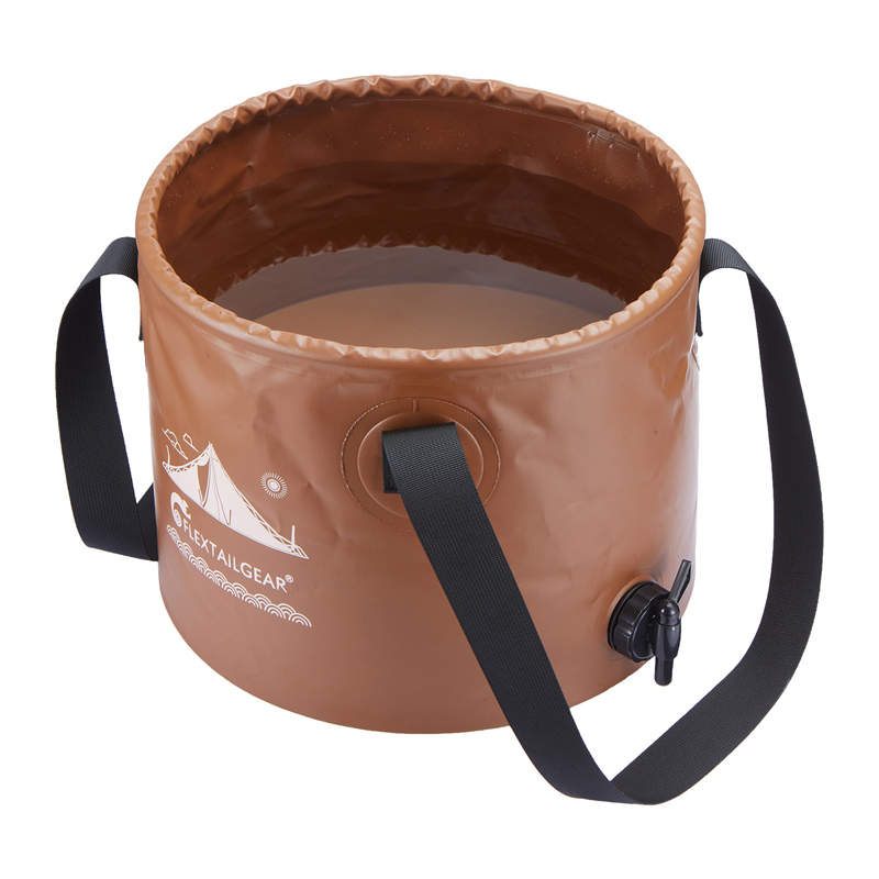 Flextail Flex Bucket 20L salokāms spainis (brūns)