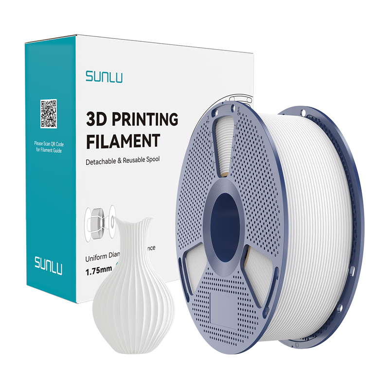 Sunlu PLA Classic balts filaments 1.75mm 1KG