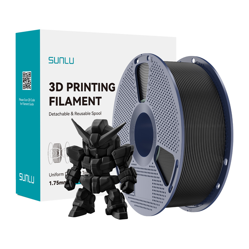 Sunlu PLA+ 2.0 Filament (Black)