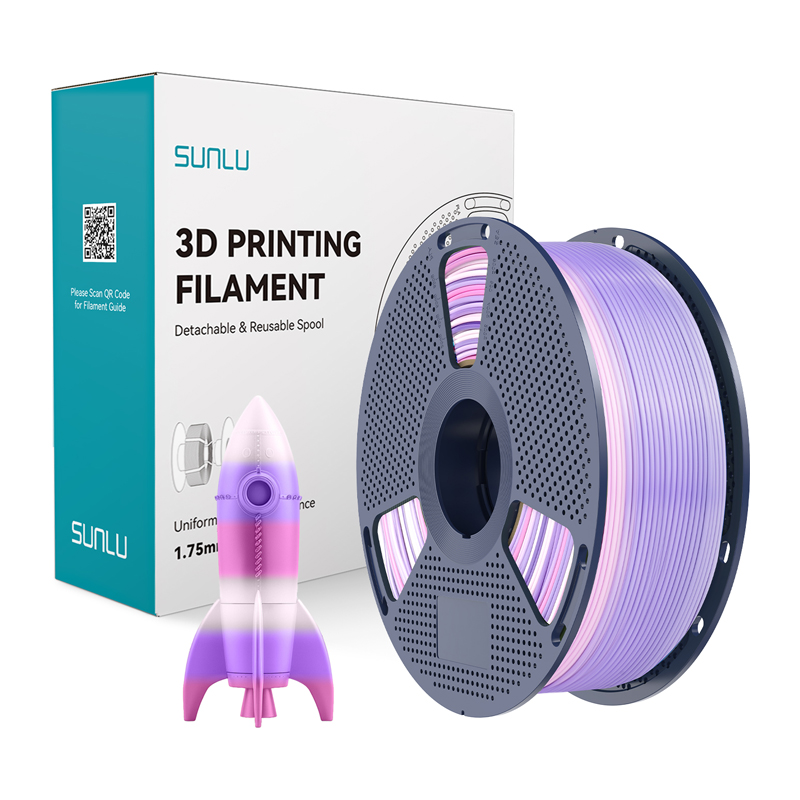 Sunlu PLA Filament (Rainbow) 03