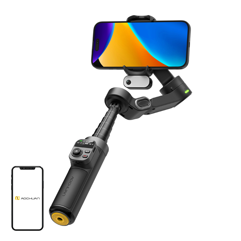 AOCHUAN X3 stabilizators ar AI sensoru (melns)