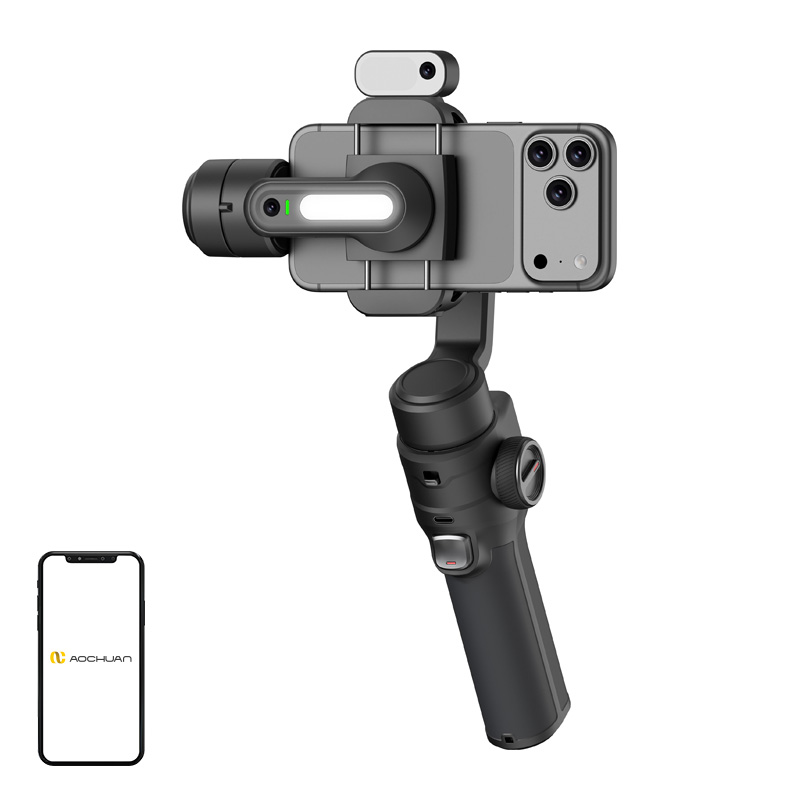 AOCHUAN S3 stabilizators ar AI sensoru (melns)