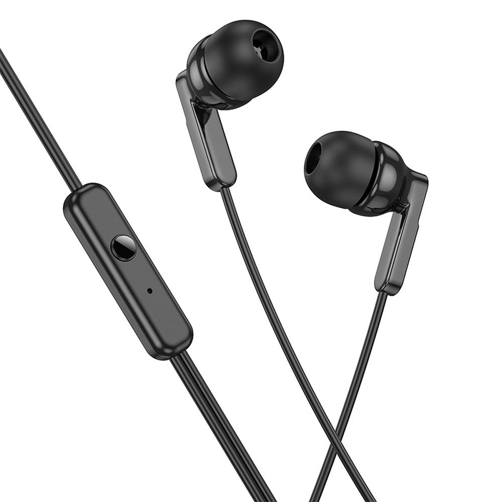 HOCO vadu austiņas Jack 3,5 mm ar mikrofonu M121 melnas