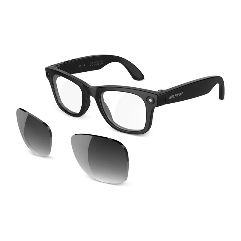 BlitzWolf BW-AG1 Pro AI viedās brilles ar maināmām fotohromām lēcām