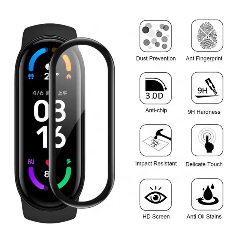 Rūdīts stikls 3D Mi Band 9/M9