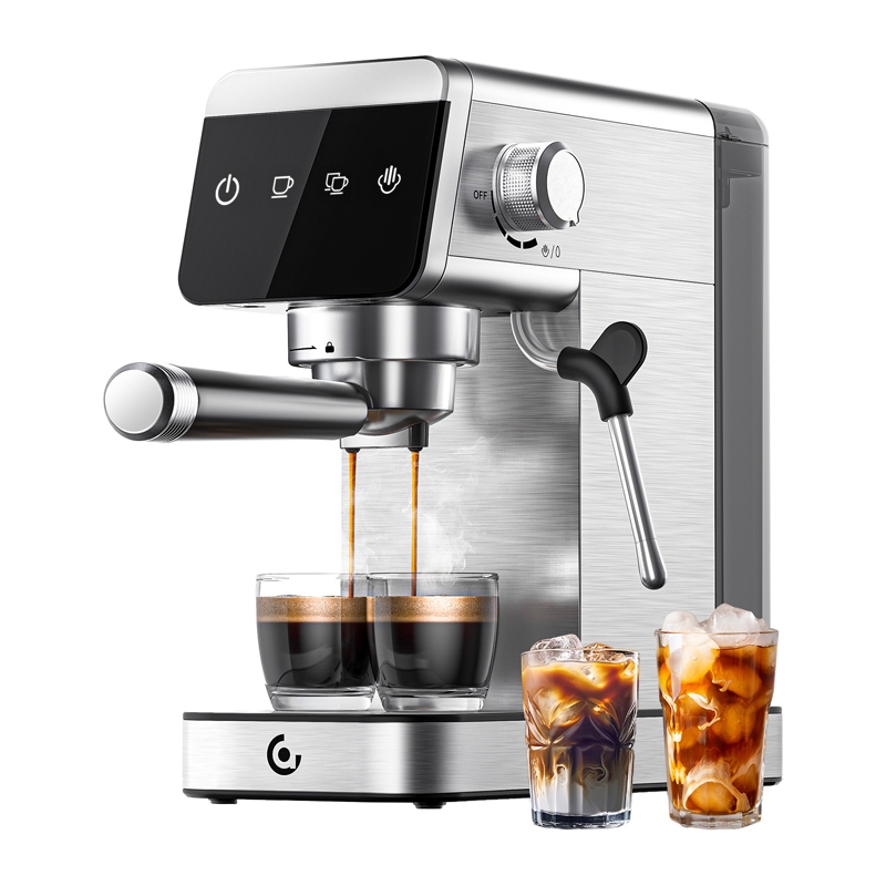 AMZCHEF CE-AZ-EM1501-SV virzuļa kafijas automāts (sudrabs)