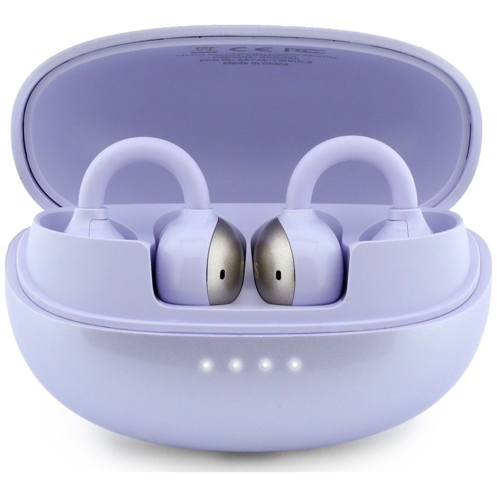 Bezvadu austiņas OWS Guess Metalic Finish Electropated Parts Classic Logo, violetas