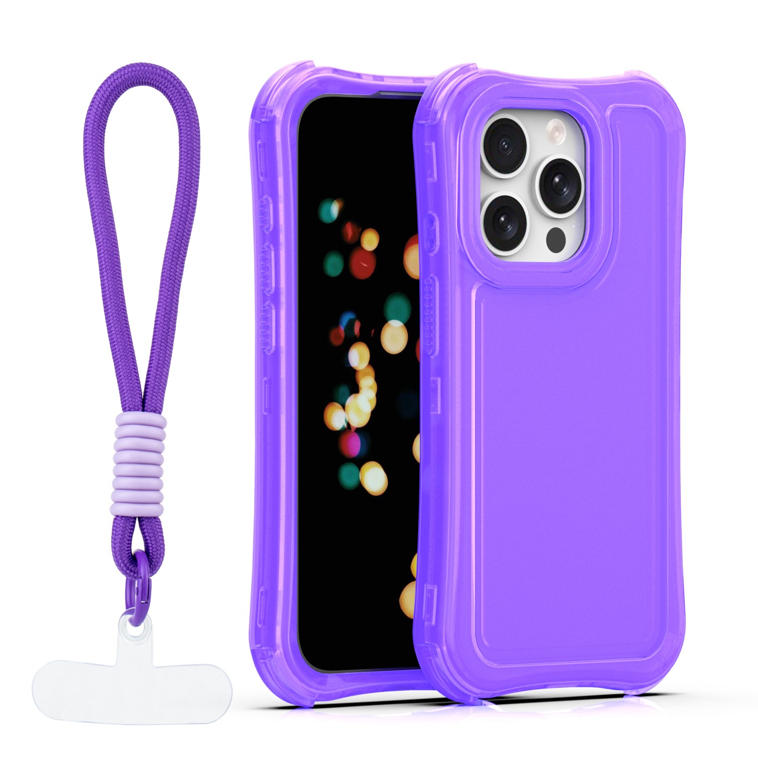 Safepop maciņš ar siksniņu priekš iPhone 15 Pro 6,1" violets