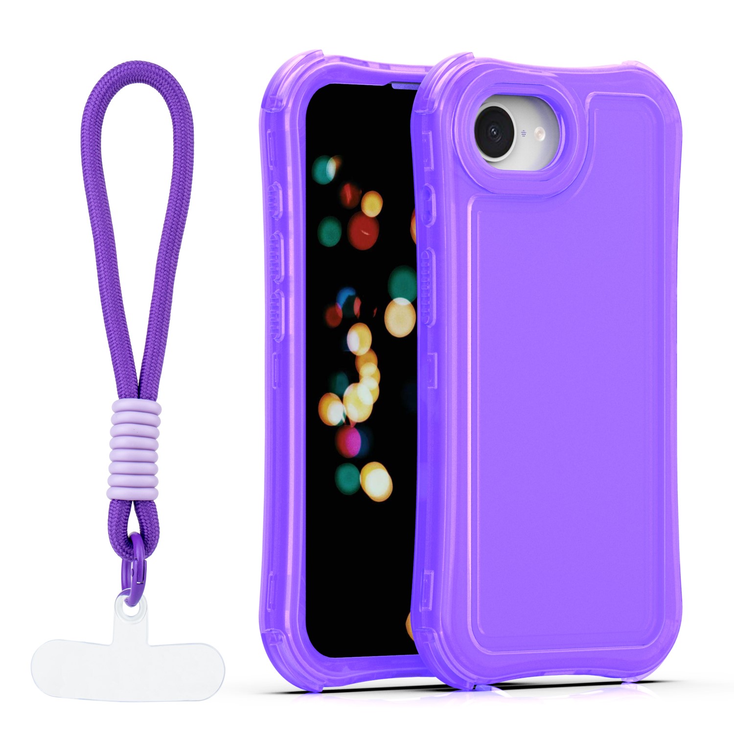 Safepop maciņš ar siksniņu priekš iPhone 16e / 17e violets