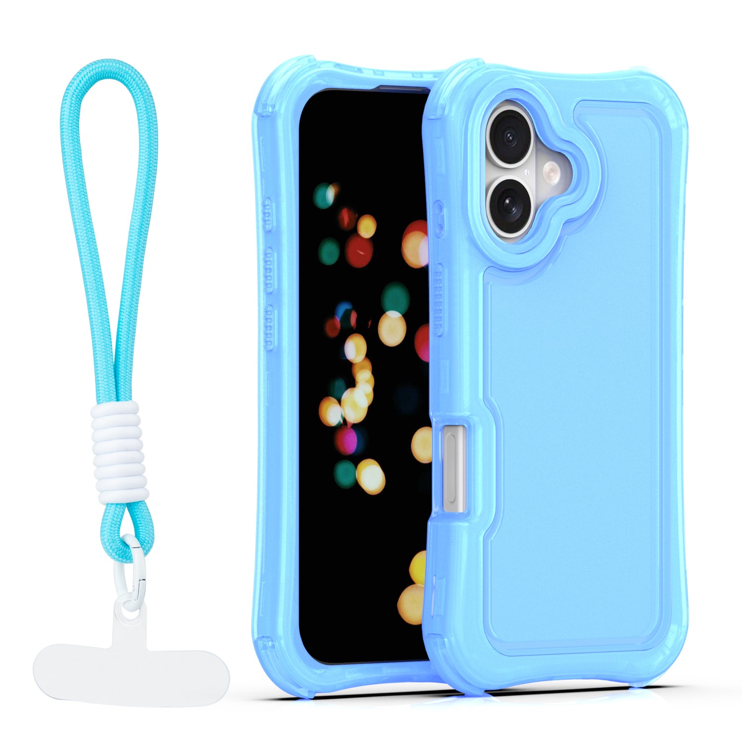 Safepop maciņš ar siksniņu priekš iPhone 17 6,3" zils