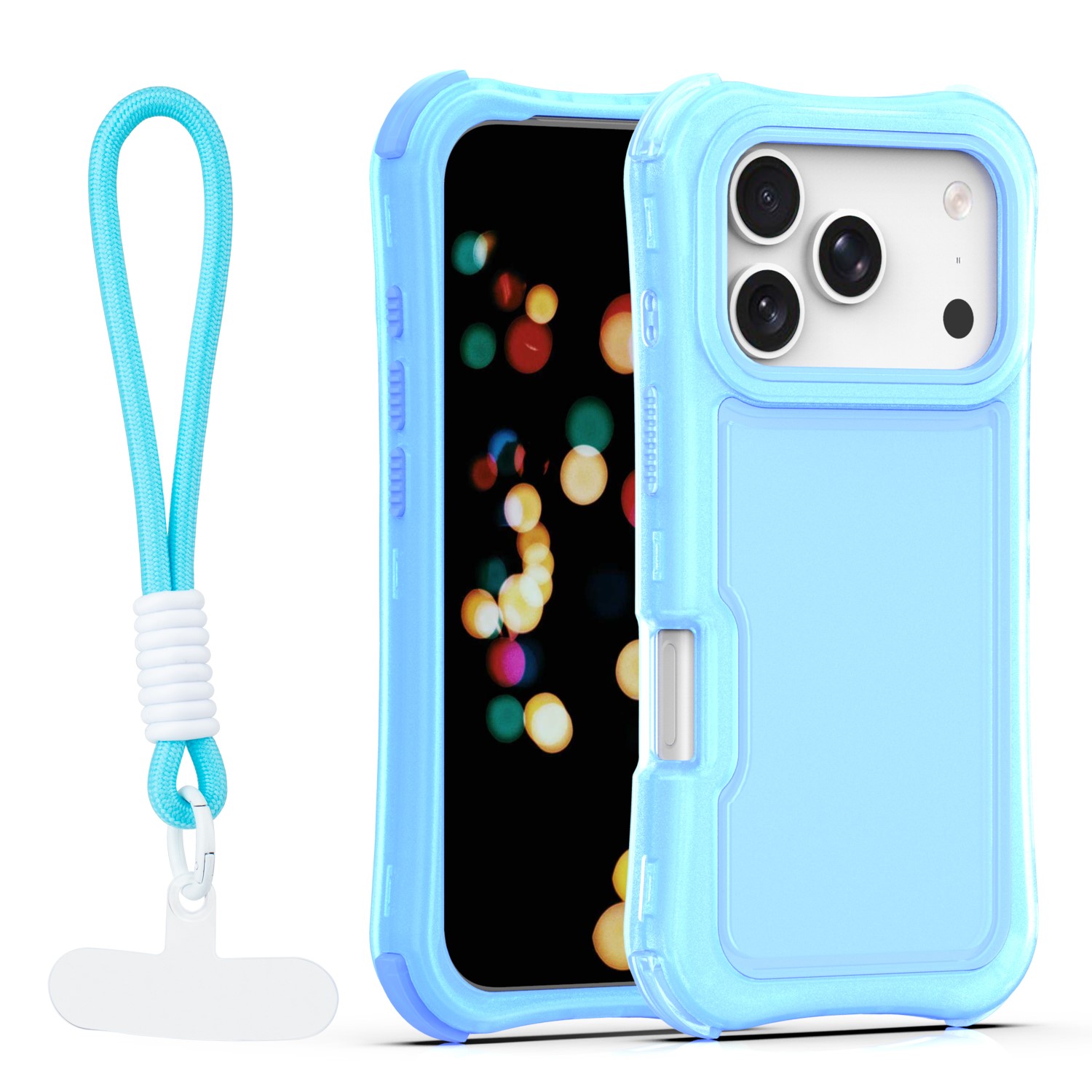 Safepop case with strap for iPhone 17 Pro 6,3" blue