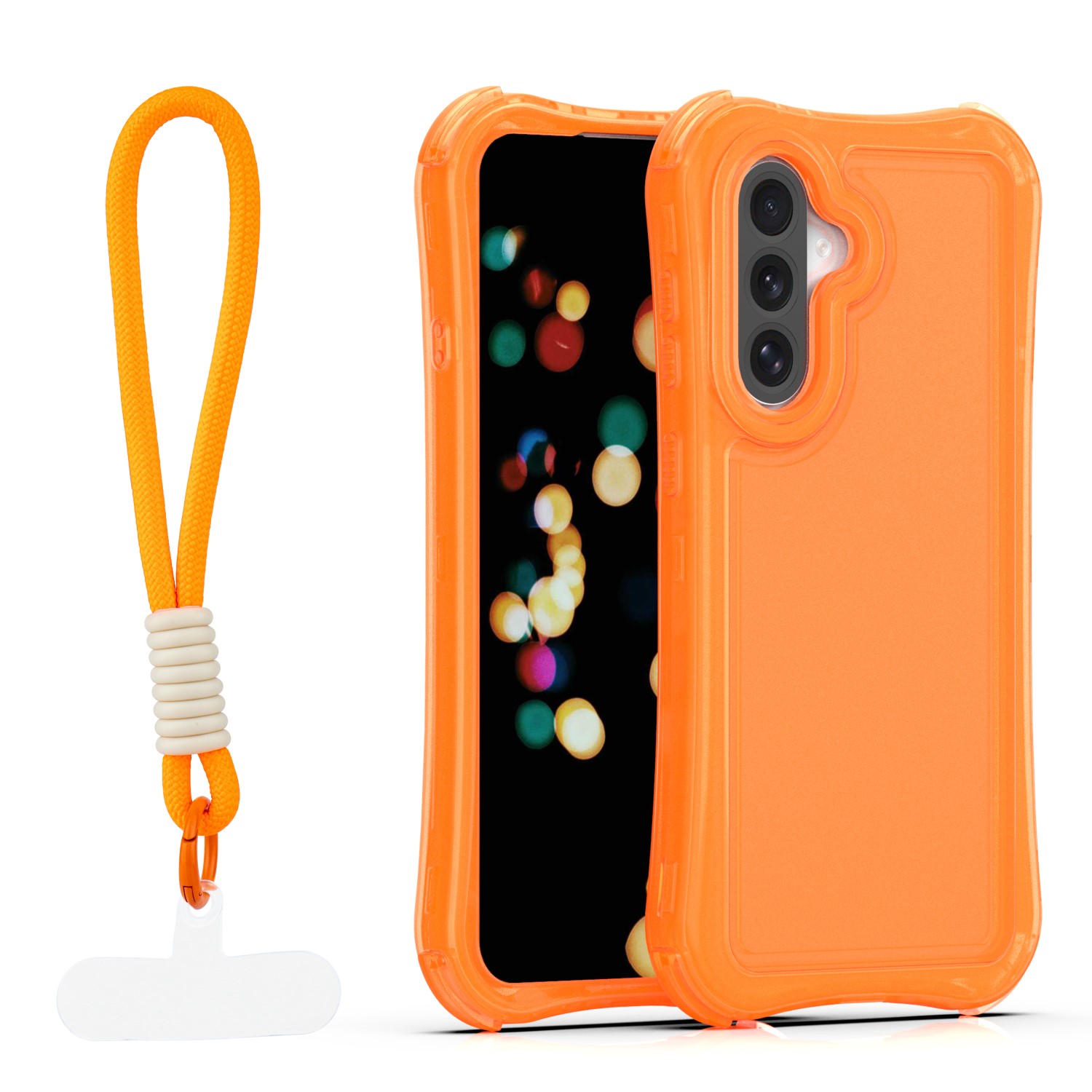 Safepop maciņš ar siksniņu priekš Samsung Galaxy A36 5G / A56 5G / A37 5G oranžs