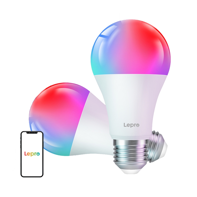 LEPRO B2-2 E27 Wi-Fi LED spuldze, 1100 lm, 2 gab.