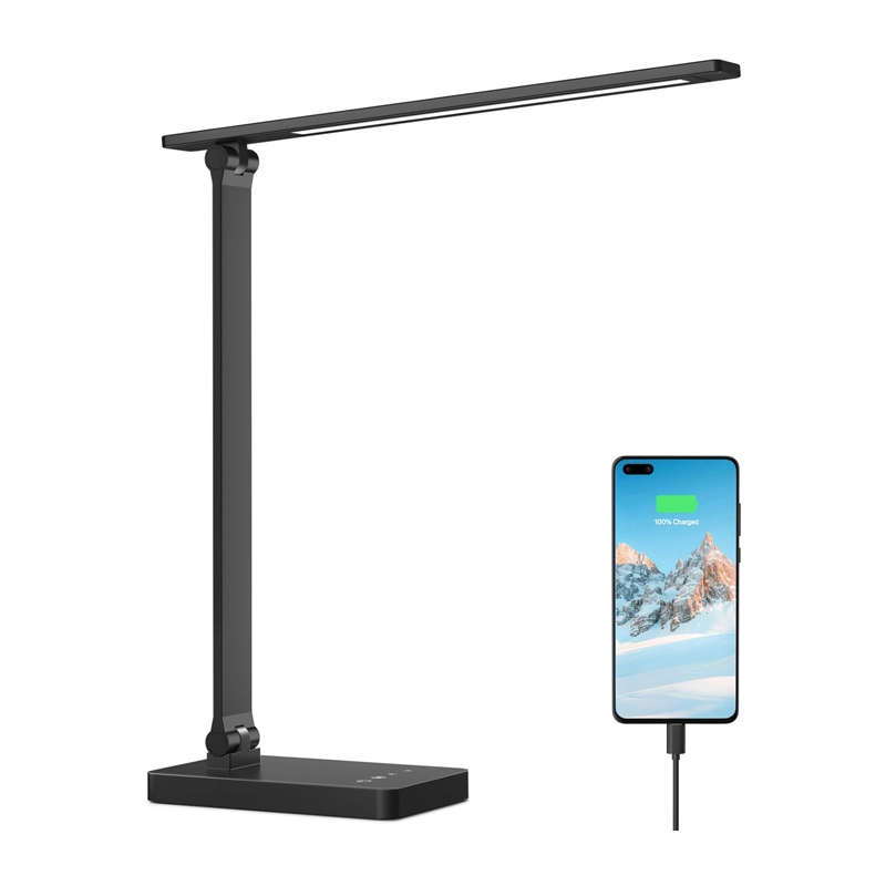 Lepro 310004 galda lampa (melna)