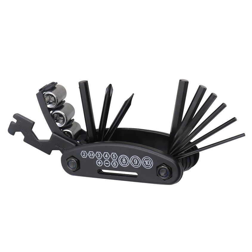 Velosipēda atslēgu komplekts, daudzfunkciju instruments, FSBRK-001, melns