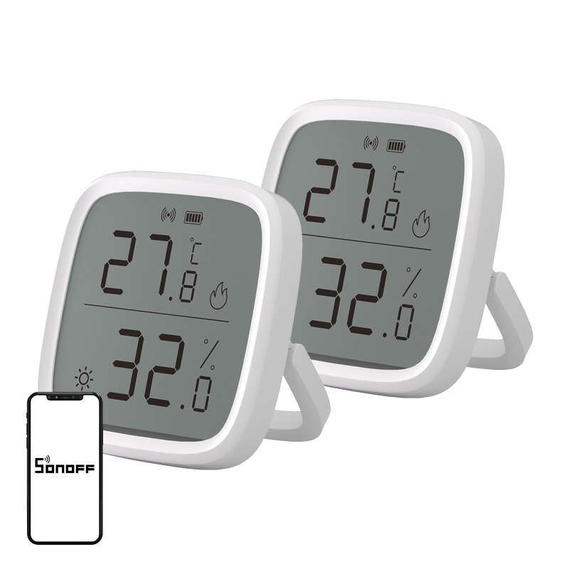 SONOFF ZigBee SNZB-02D temperatūras un mitruma sensors, 2 gab.