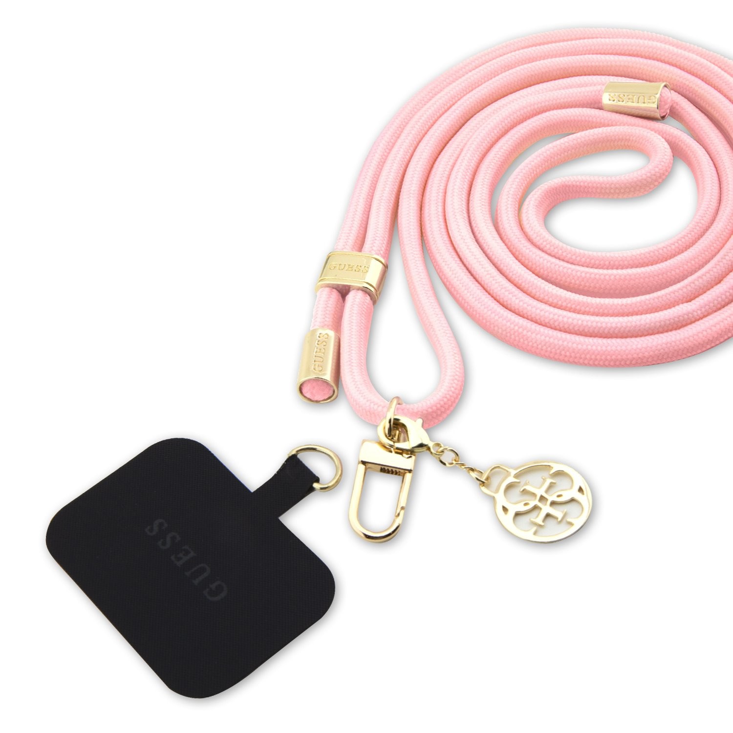 Tālruņa aukliņa Guess 4G Charm rozā