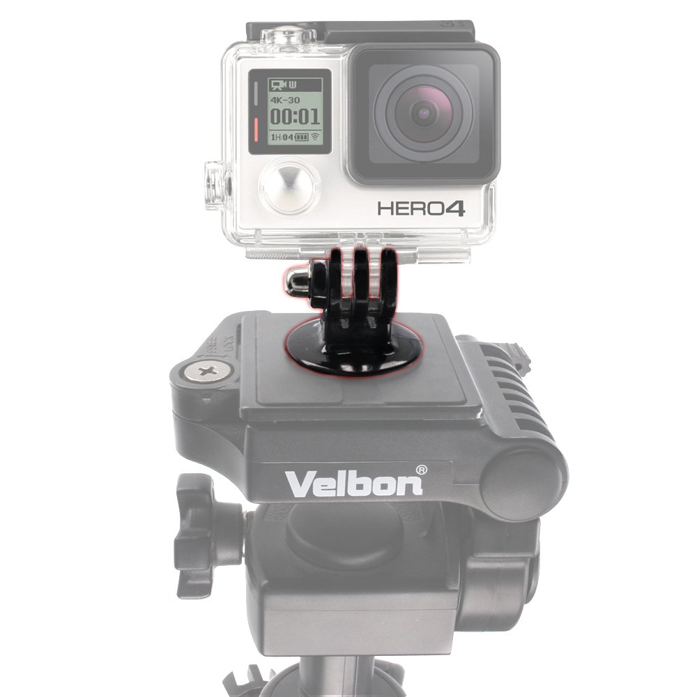 Sporta kameras stiprinājums ar GoPro statīva adapteri - melns