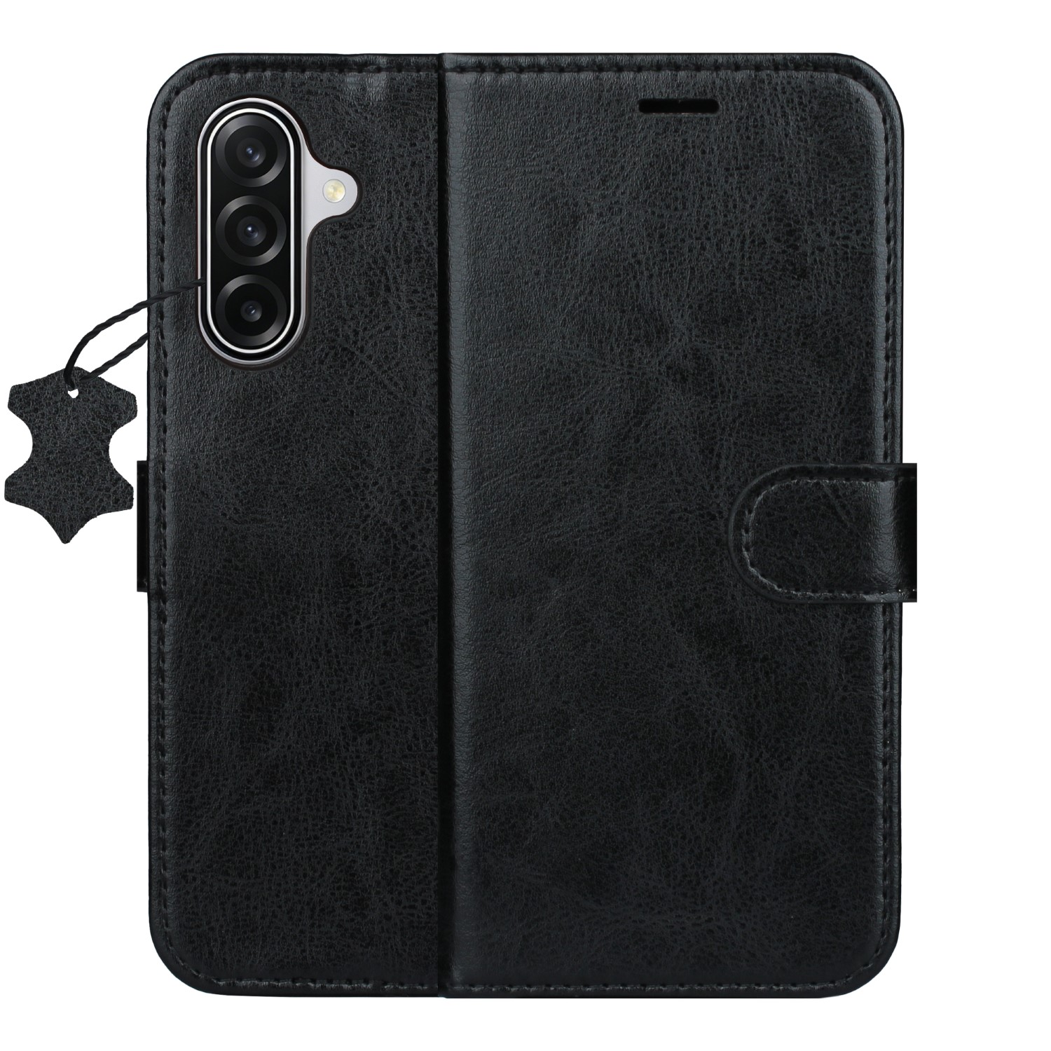 Smart Luxe ādas maciņš Samsung Galaxy S25 melns