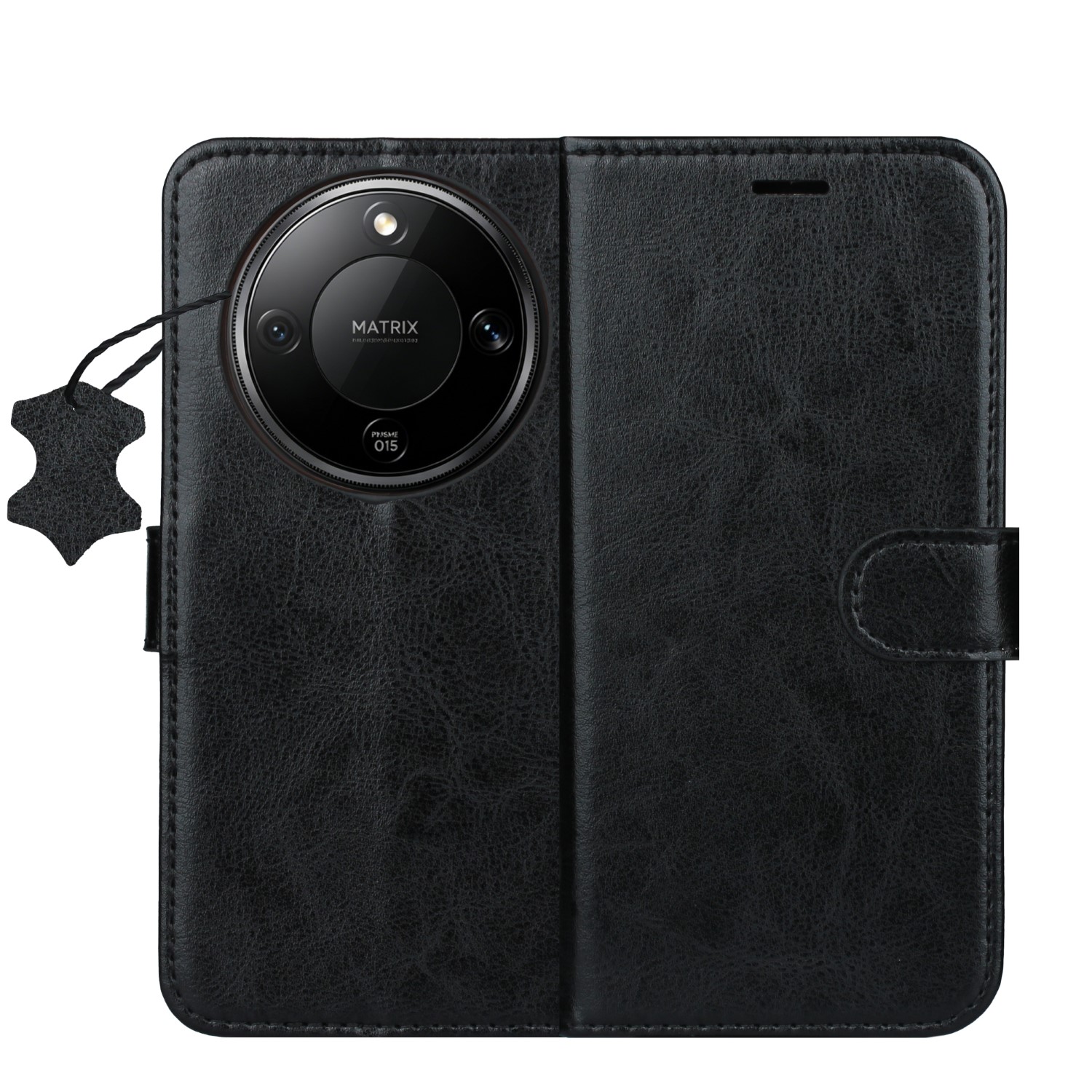 Smart Luxe ādas maciņš Honor Magic 8 Lite melns