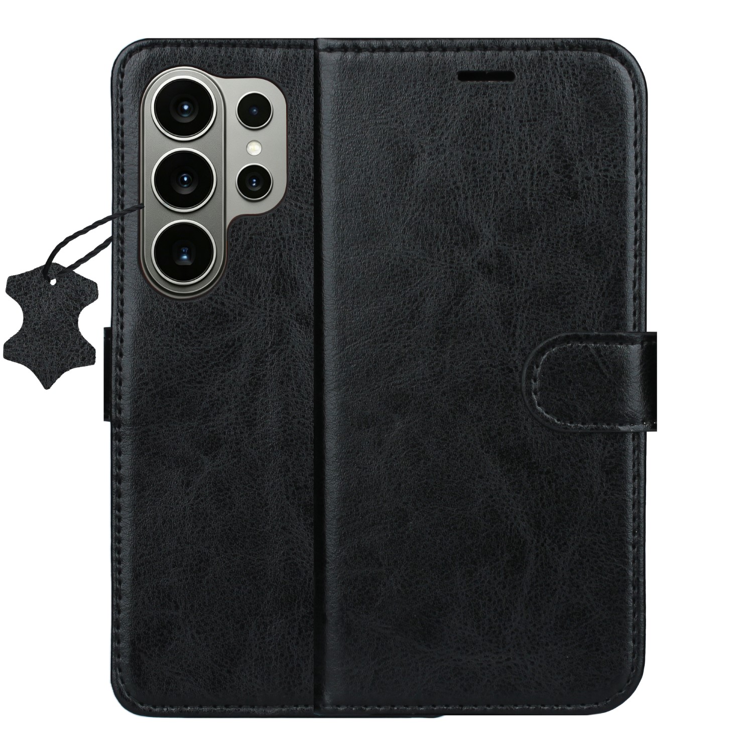 Smart Luxe ādas maciņš Samsung Galaxy S26 Ultra melns