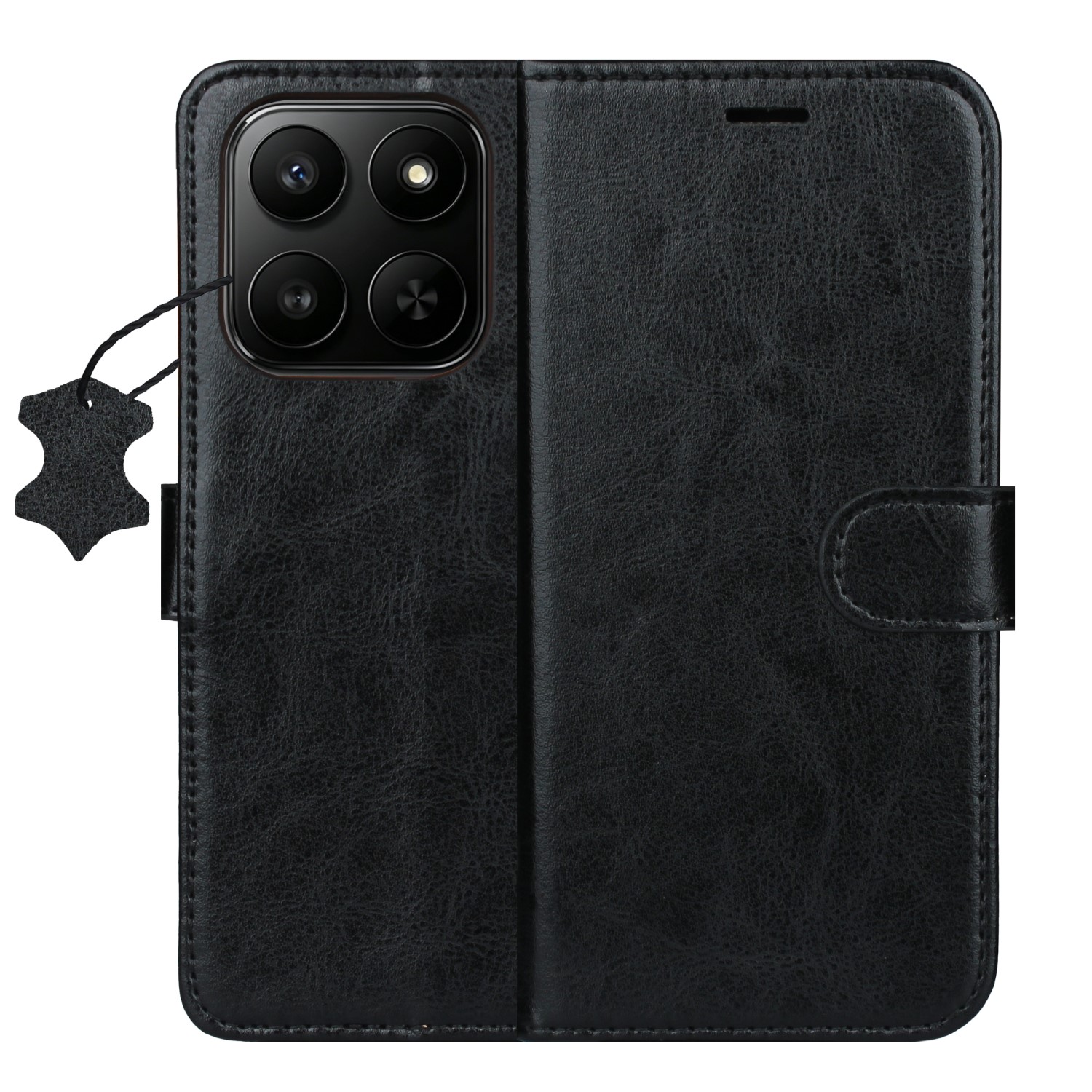 Smart Luxe ādas maciņš Motorola Edge 70 Fusion melns