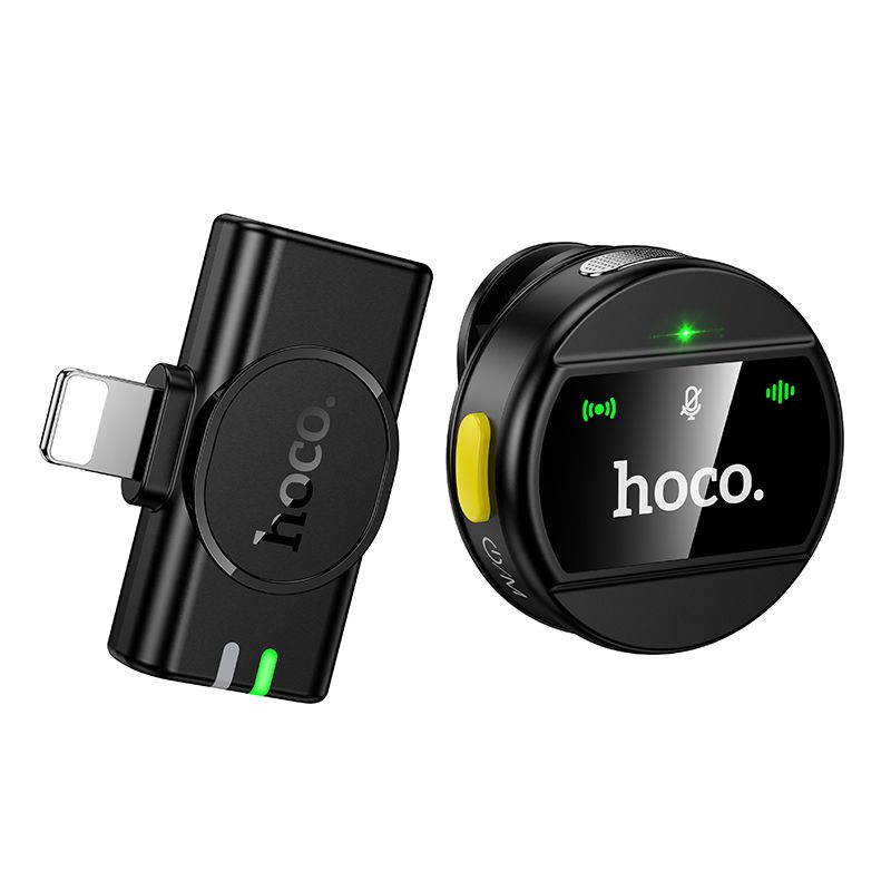 Микрофон беспроводной Lightning Hoco L21 черный