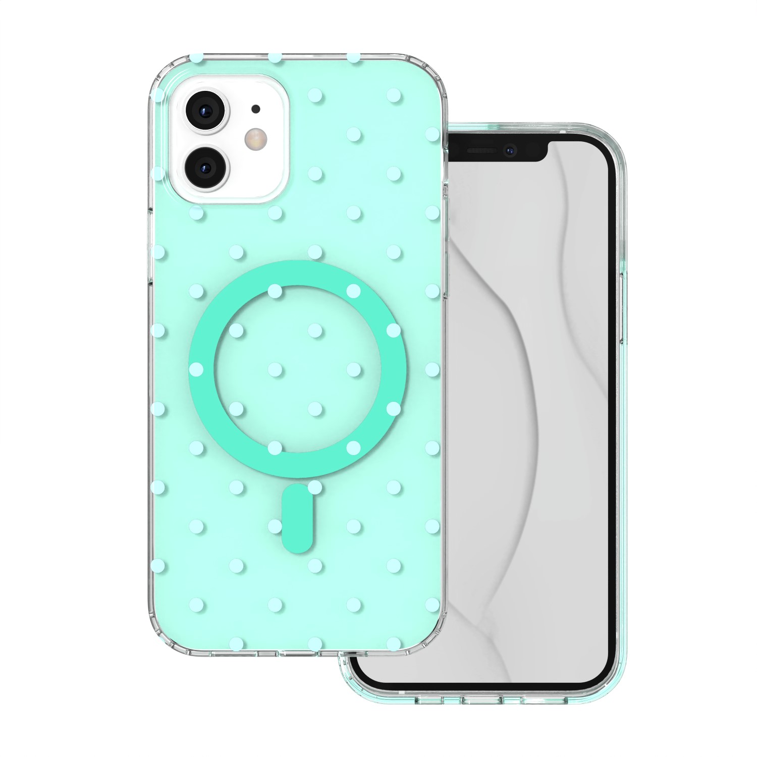 Bubble Dots Mag maciņš, paredzēts iPhone 11, zaļš