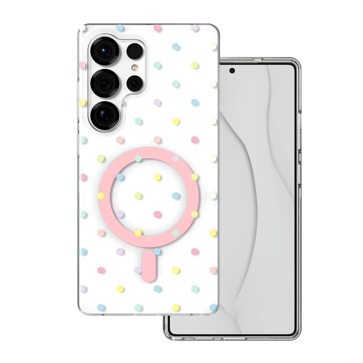 Bubble Dots Mag maciņš Samsung S25 Ultra balts