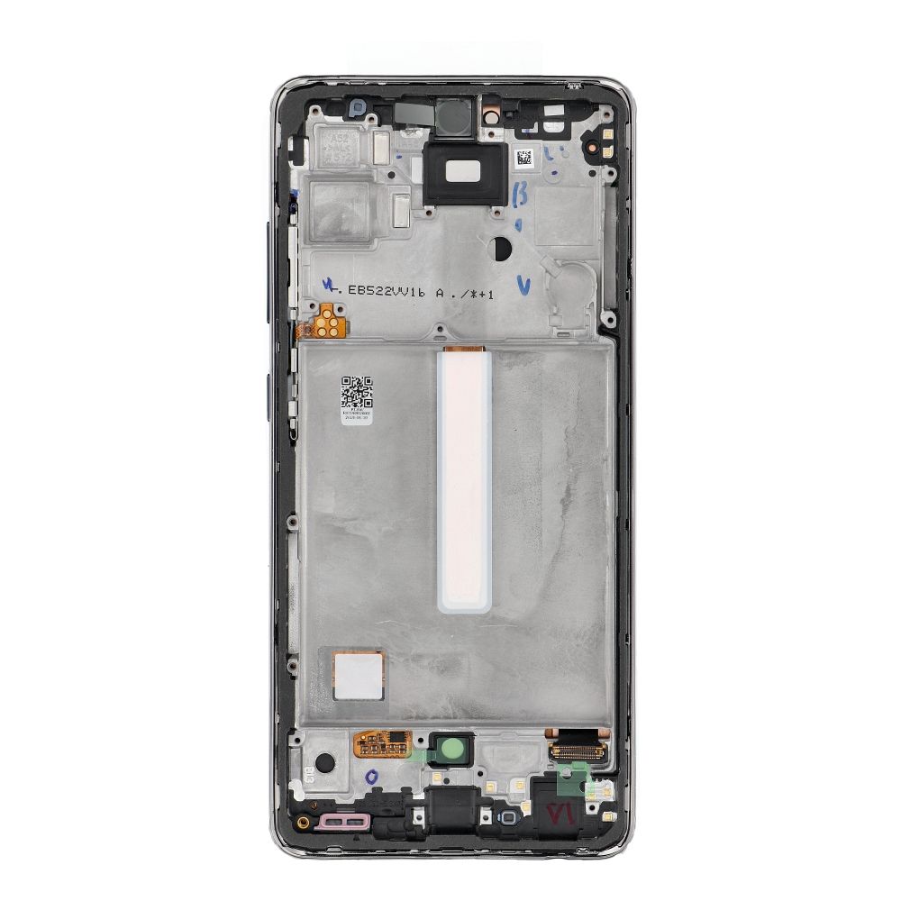 FIXCELL AMOLED LCD displejs ar rāmi SAMSUNG A52 4G/5G, melns (mainīts stikls)