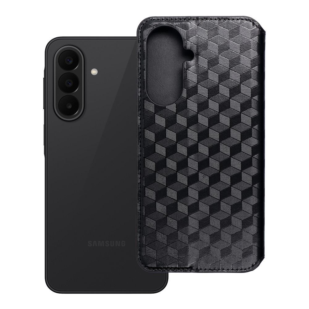 Atlokāmais maciņš Samsung A27 Cubic Book, melns