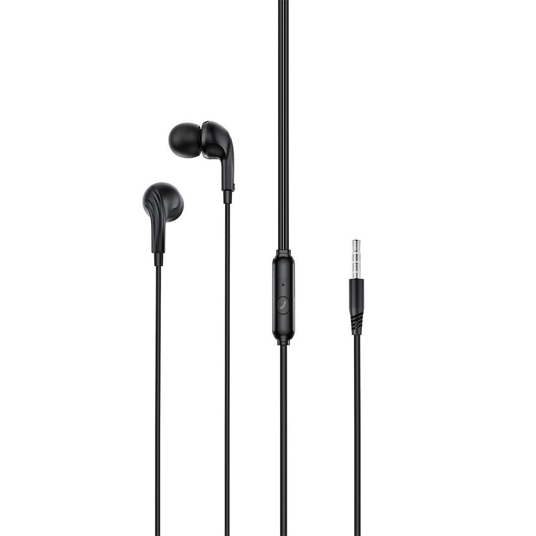 XO EP86 vadu austiņas ar 3,5mm spraudni, melnas