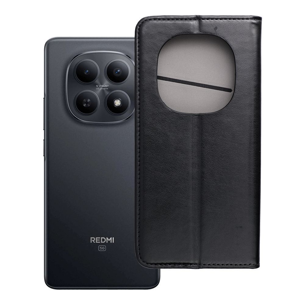 SMART MAGNETO Grāmatas futrālis priekš XIAOMI Redmi Note 15 Pro Plus 5G melns