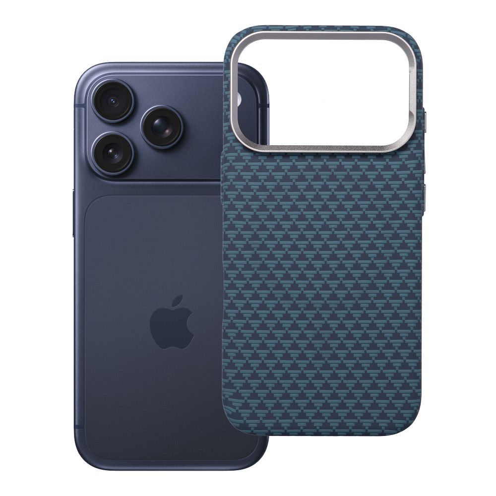 Ar MagSafe saderīgs K-Look maciņš iPhone 17 Pro / 18 Pro (zema kameras mala), zils, v2