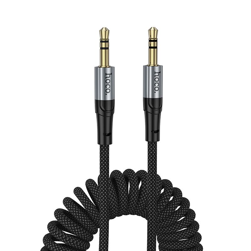 Kabelis AUX Jack 3,5 mm uz Jack 3,5 mm Hoco 1,5 m UPA33 melns