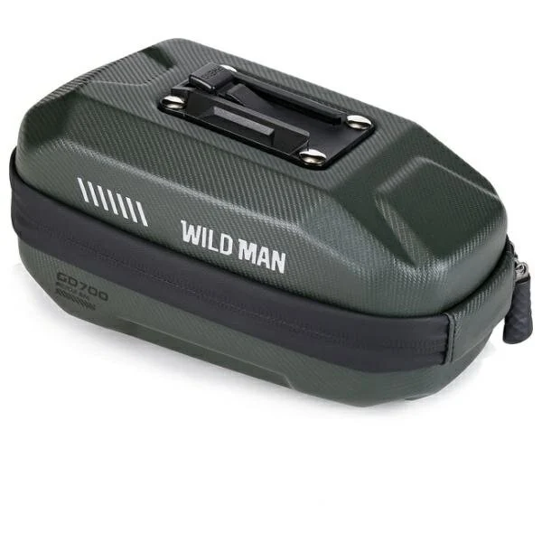 WILDMAN ceļojumu soma zem velosipēda sēdekļa ar rāvējslēdzēju, 0,8L, GD700, zaļa