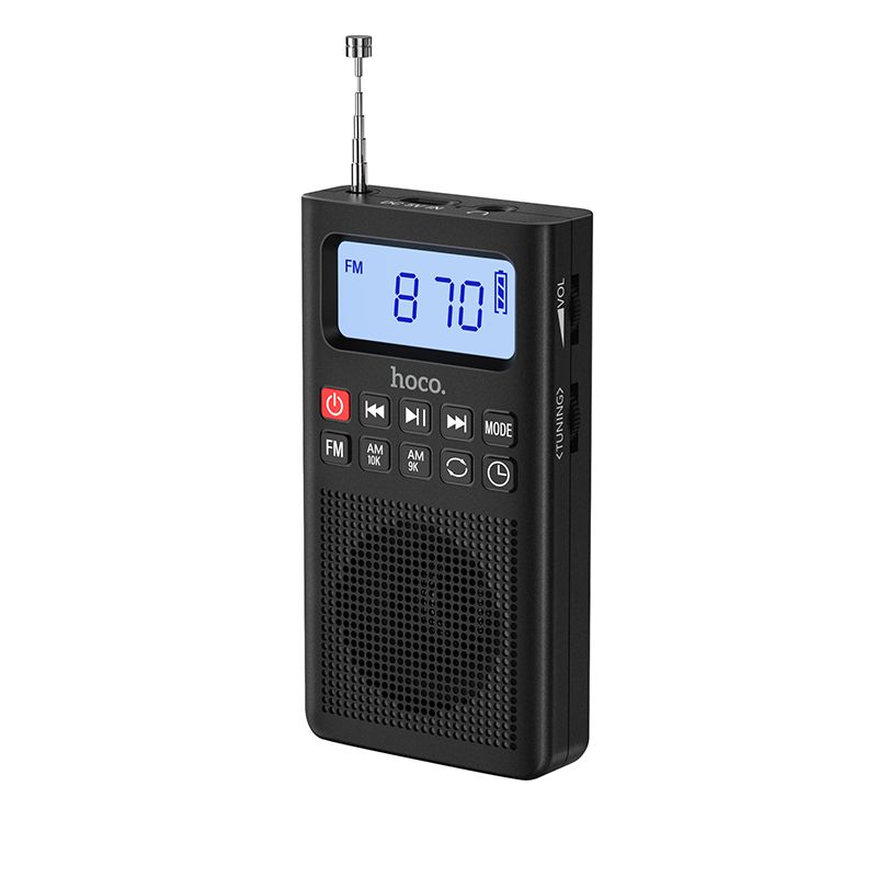 Hoco HI51 pārnēsājams radio, melns