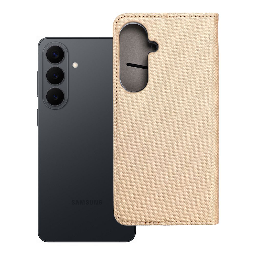 SMART CASE Book priekš SAMSUNG S26 Plus zelta krāsā