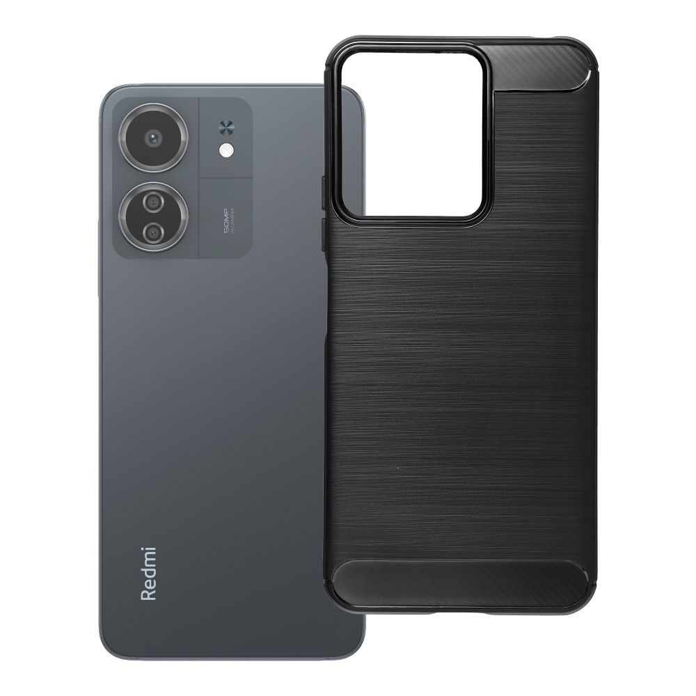 Maciņš Xiaomi Redmi 13C / POCO C65 Carbon 2.0 melns