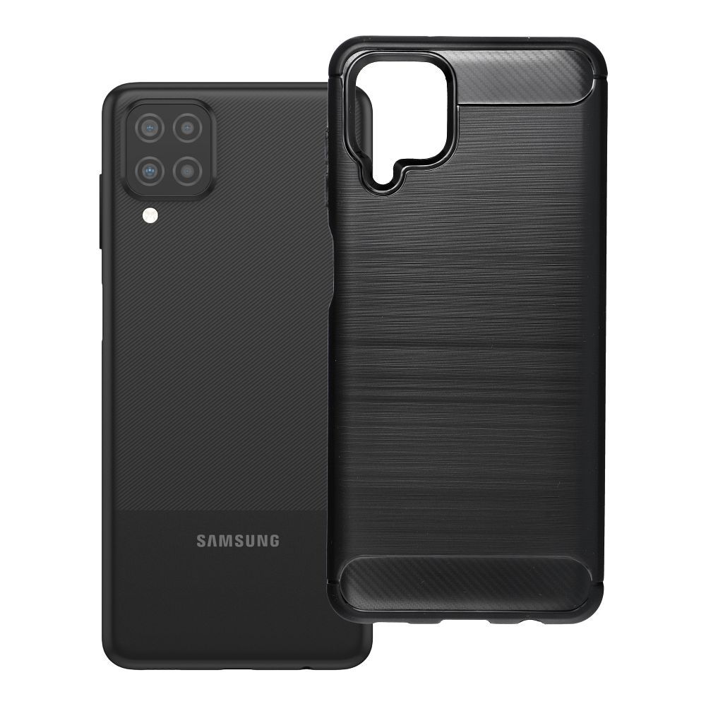 Maciņš SAMSUNG A12 Carbon 2.0 melns