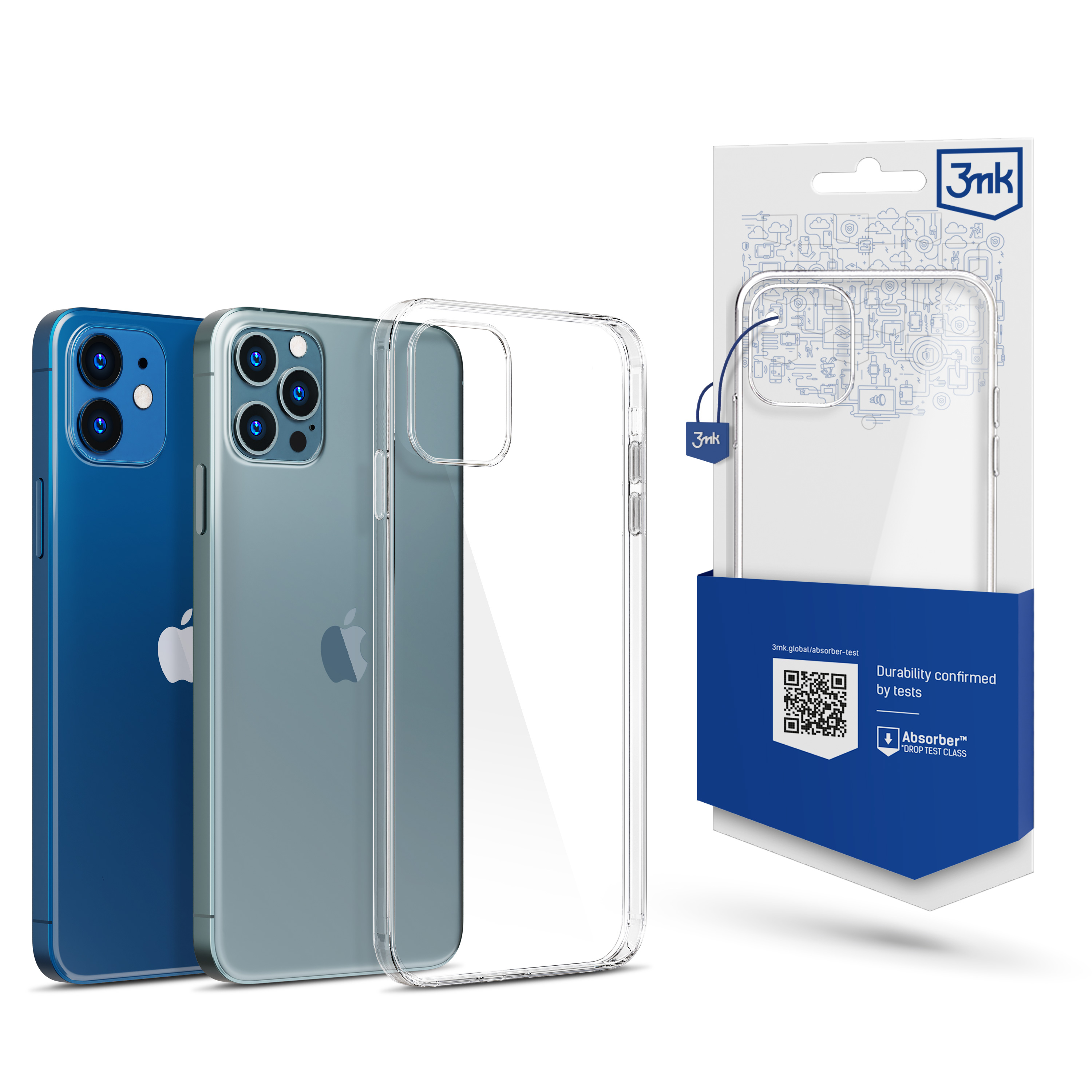 Apple iPhone 12/12 Pro - 3mk skaidrs apvalks