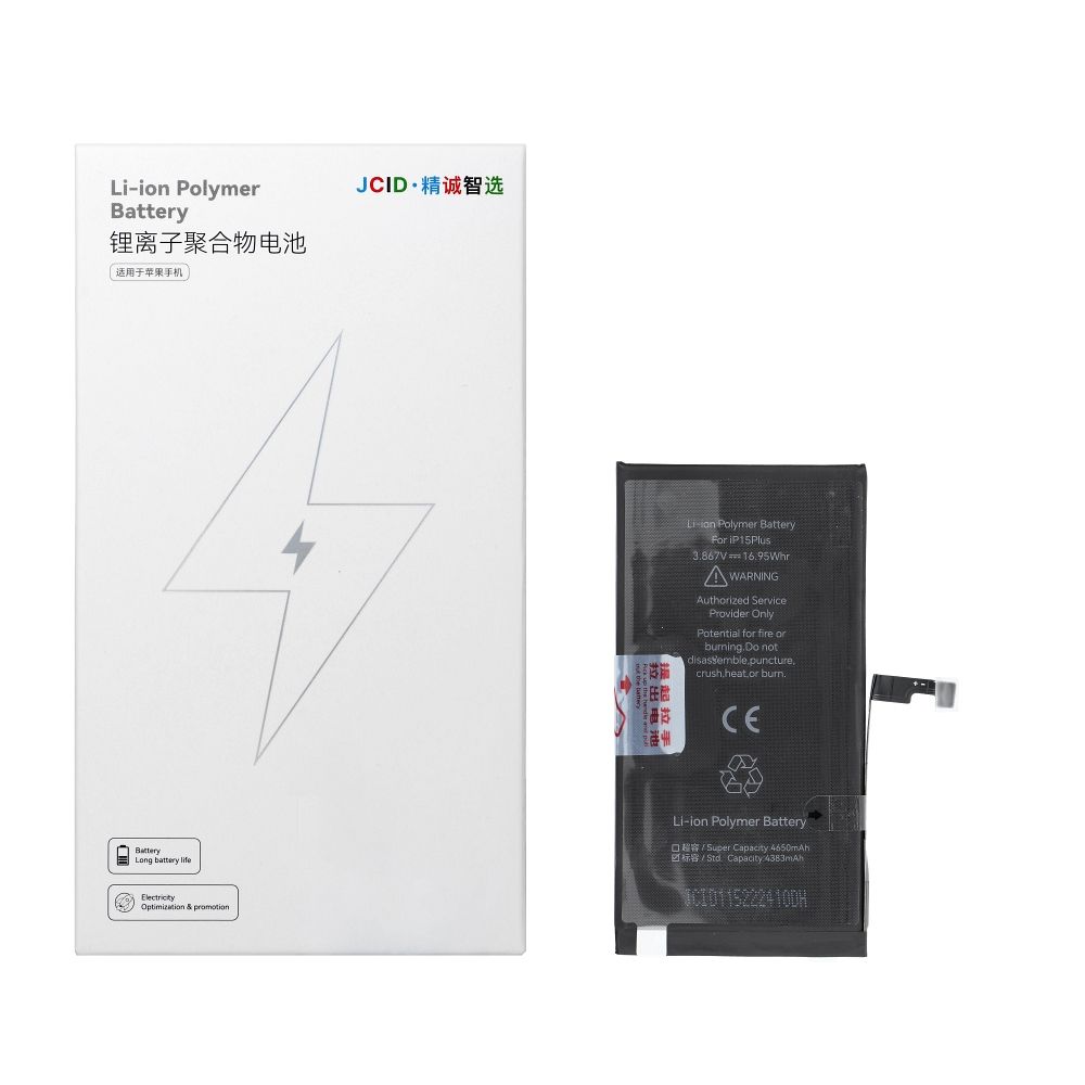 JCID Battery for iPhone 15 Plus (standard capacity)