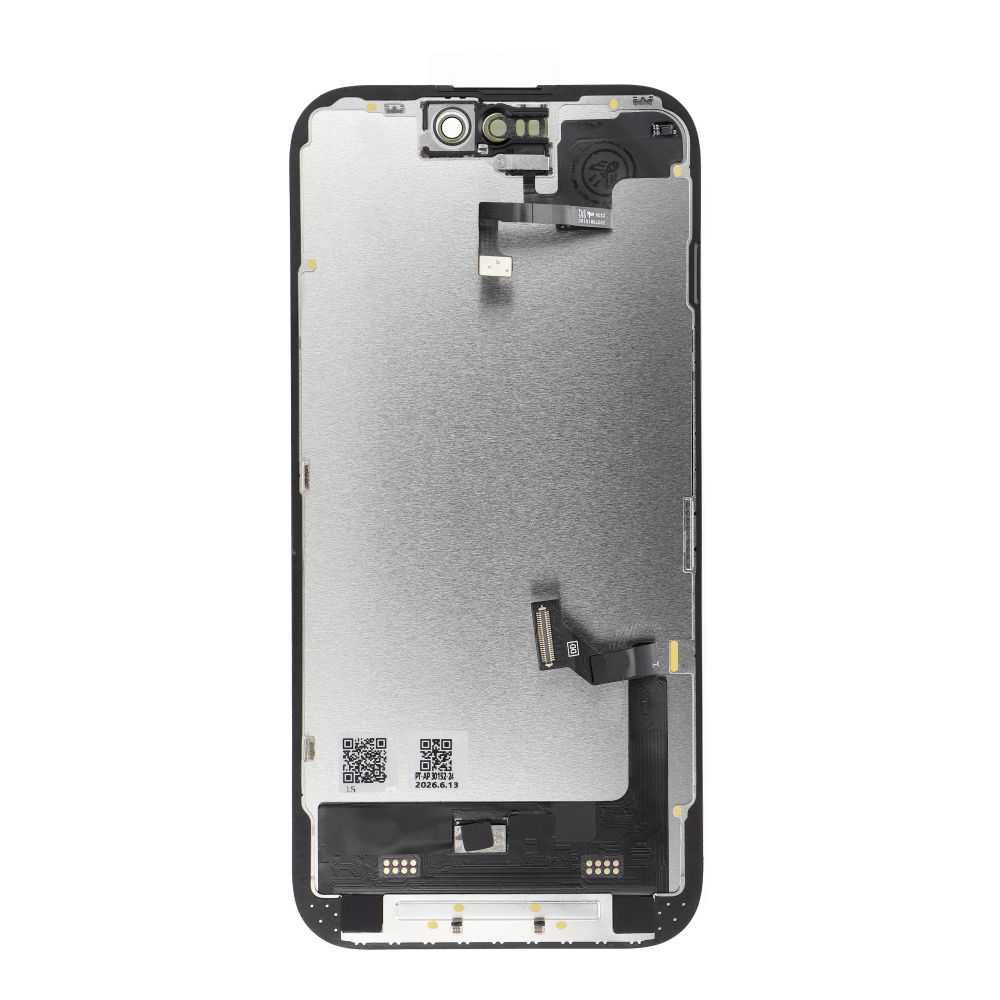 FixCell LCD displejs priekš IPHONE 15 SOFT OLED 120Hz tuvuma gaismas sensora lentes kabelis (diagnosticējams: lietots)