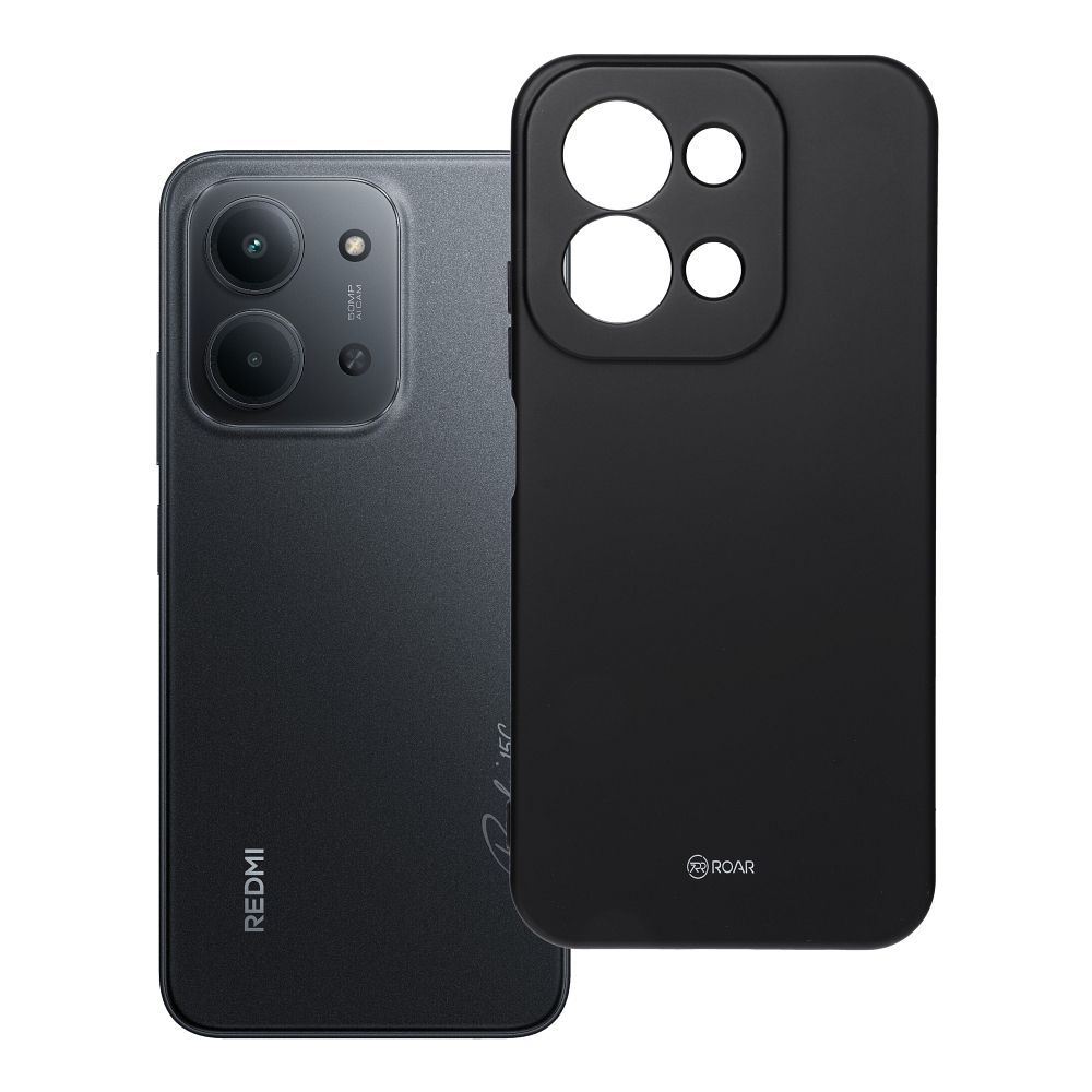 ROAR viedtālruņa apvalks Krāsains Jelly XIAOMI Redmi 15C melns