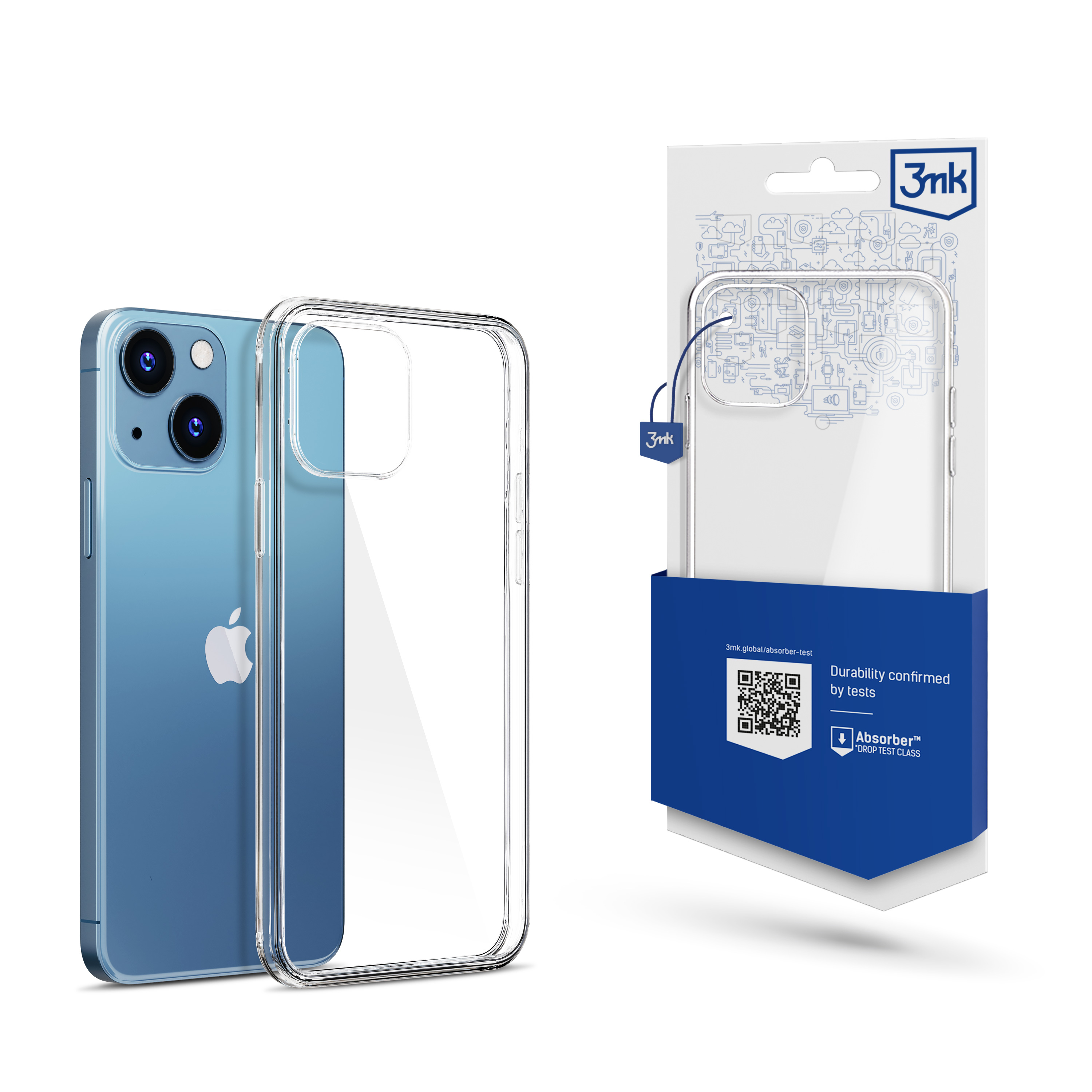 Viedtālruņa apvalks (m) Apple iPhone 13 Mini - 3MK Clear Case